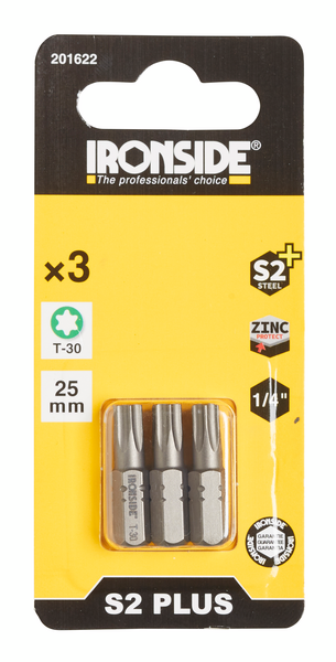 SKRUVBIT TORX30 25MM 3DEL IRONSIDE
