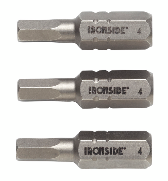 SKRUVBIT HEX4 25MM 3DEL IRONSIDE