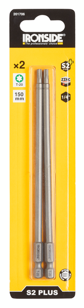 SKRUVBIT IRONSIDE TORX20 150MM 2-DEL