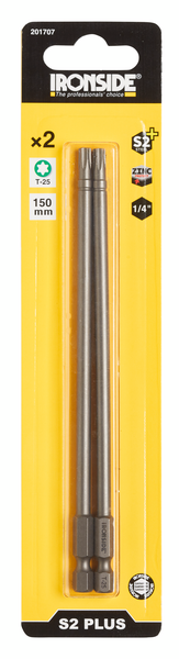 SKRUVBIT IRONSIDE TORX25 150MM 2-DEL