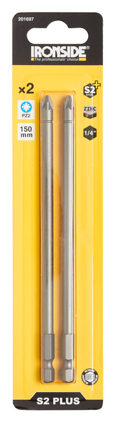 SKRUVBIT PZ2 150MM 2DEL IRONSIDE