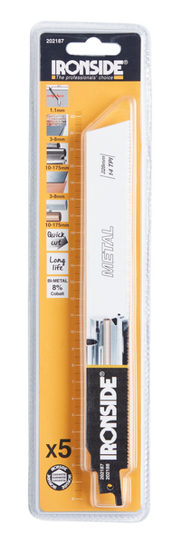 KNIVSÅGBLAD DEM. 14H 228MM IRONSIDE