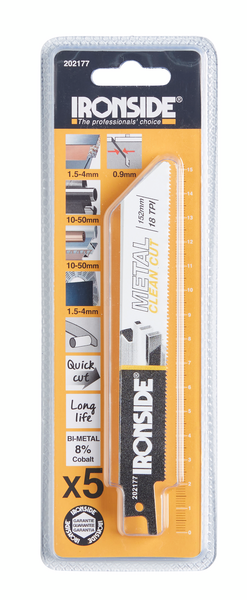 KNIVSÅGBLAD MET. 18H 152MM IRONSIDE