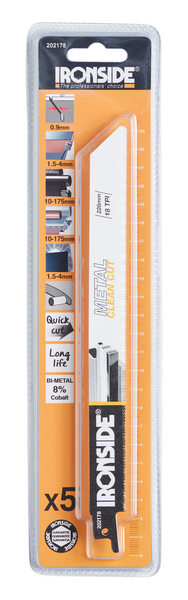 KNIVSÅGBLAD MET. 18H 228MM IRONSIDE