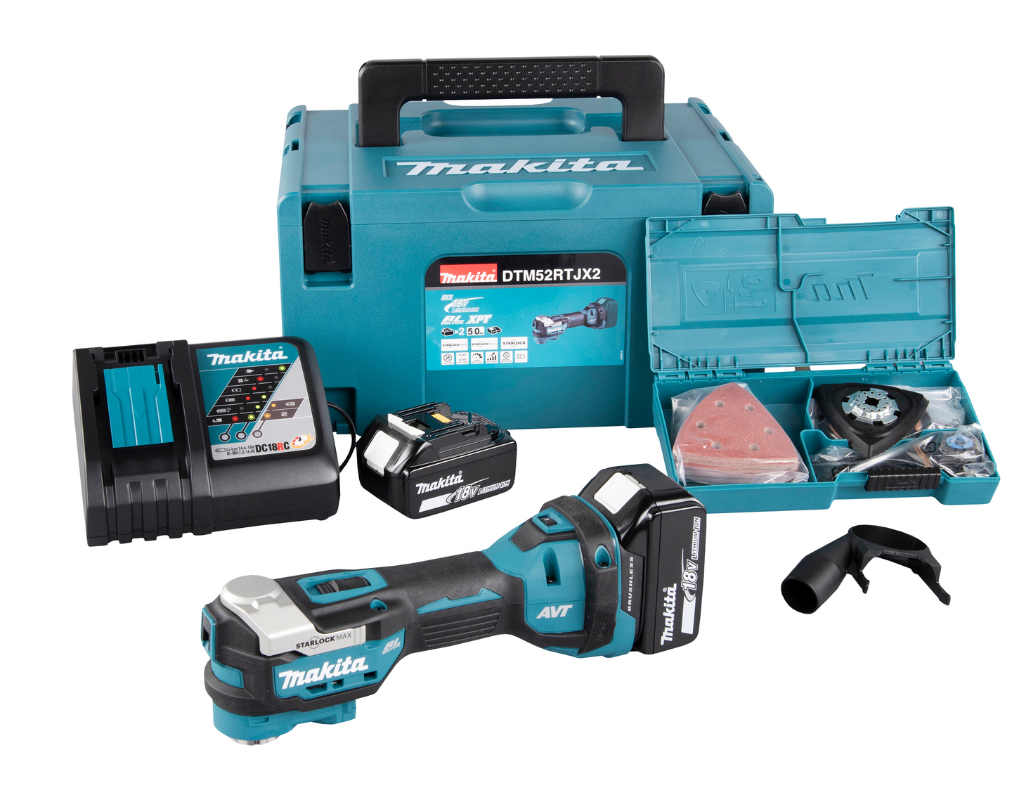Akkumonitoimikone Makita DTM52RTJX2 18V