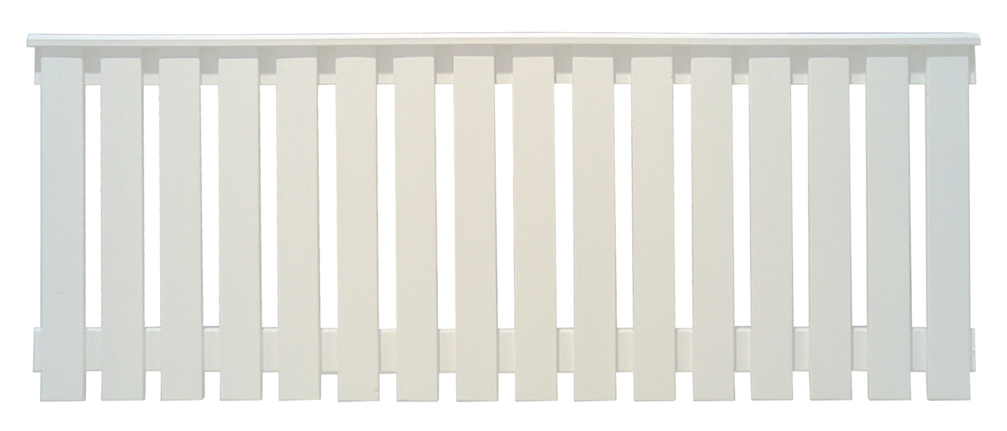 Aitaelementti Tammiston Puu 200x90cm Aavikko-aita maalattu valkoinen