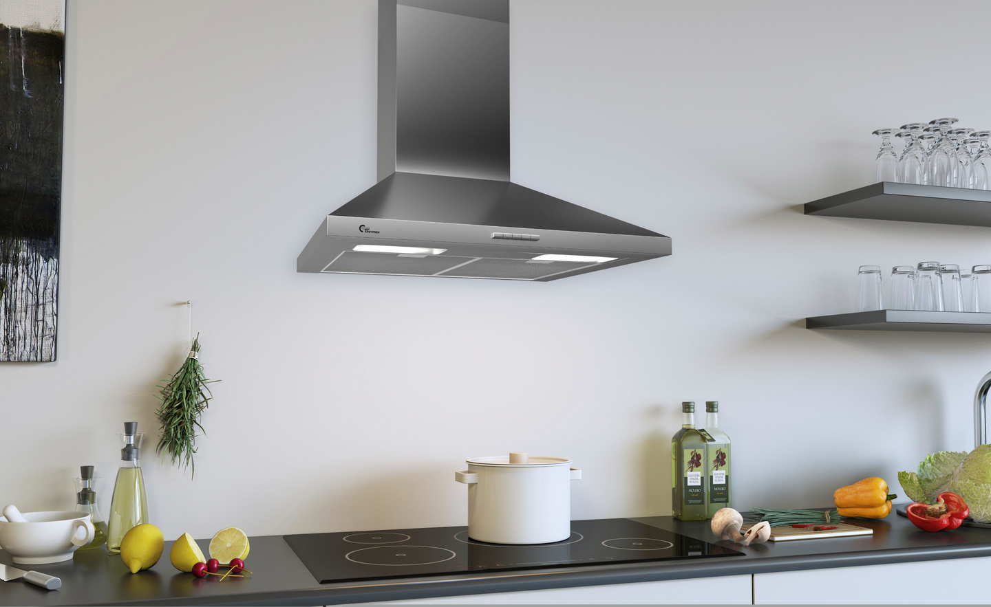 Liesituuletin Thermex Camino Eco II 60cm rst sisäinen moottori