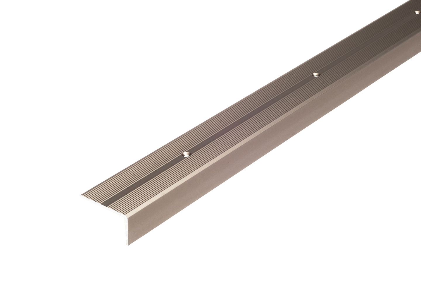 Askelkulmalista 42x22mm pronssi-anodisoitu uritettu rei’itetty 2000mm