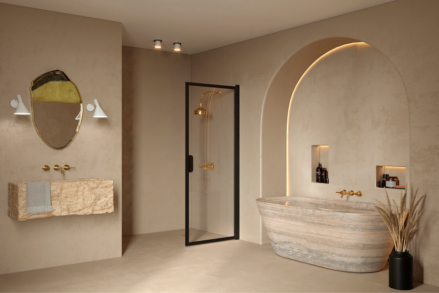 Suihkuseinä Bläk 732 New York kääntyvä 795x1950mm musta