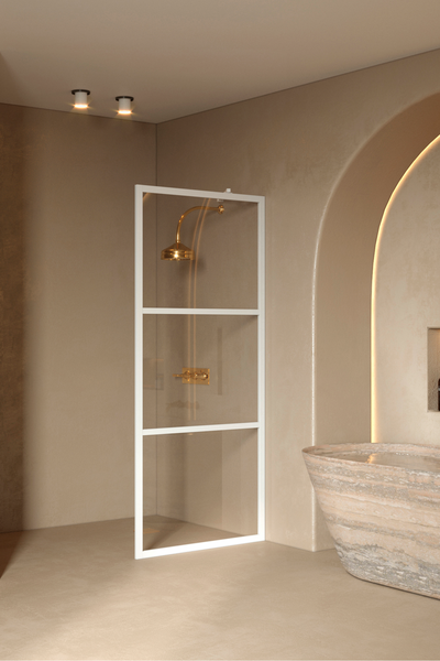 Suihkuseinä Bläk 734 Tokyo kiinteä 897x1950mm valkoinen