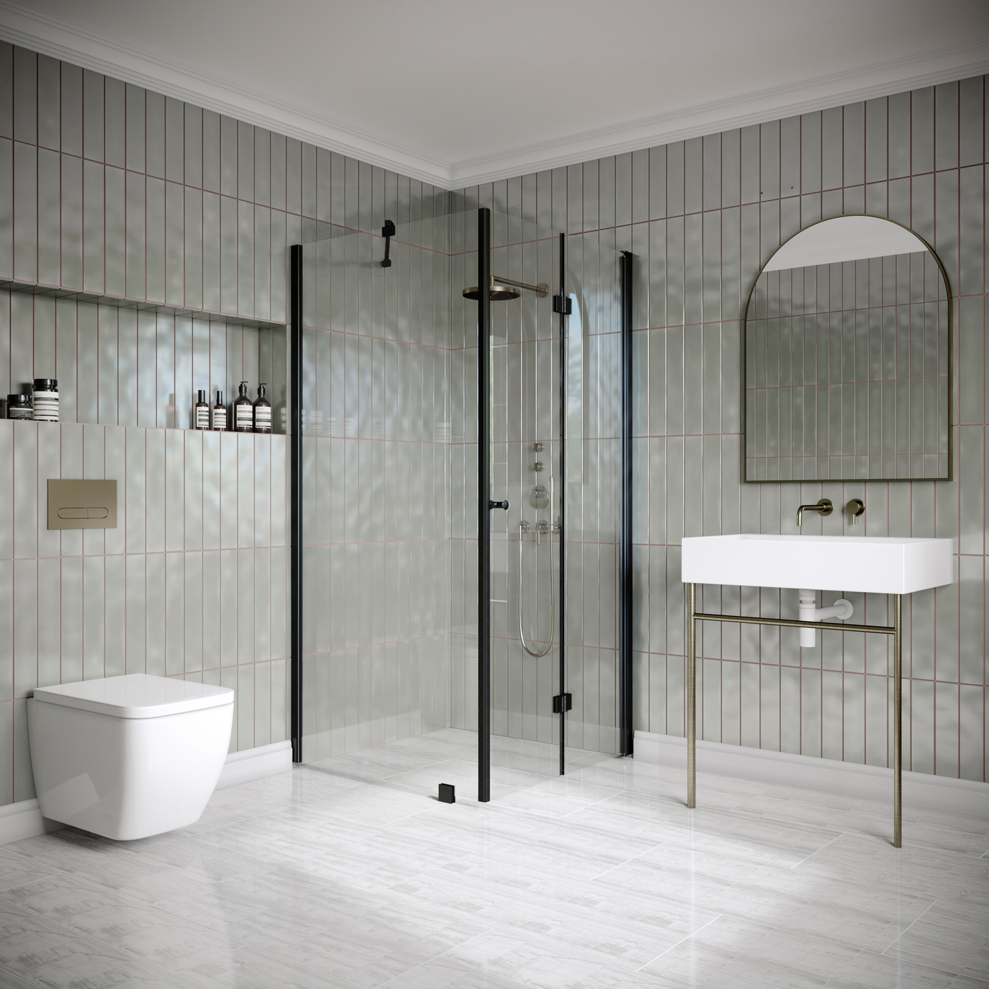 Suihkunurkka Classic 147 kiinteä+taittuva 799x695x1900mm musta/kirkas