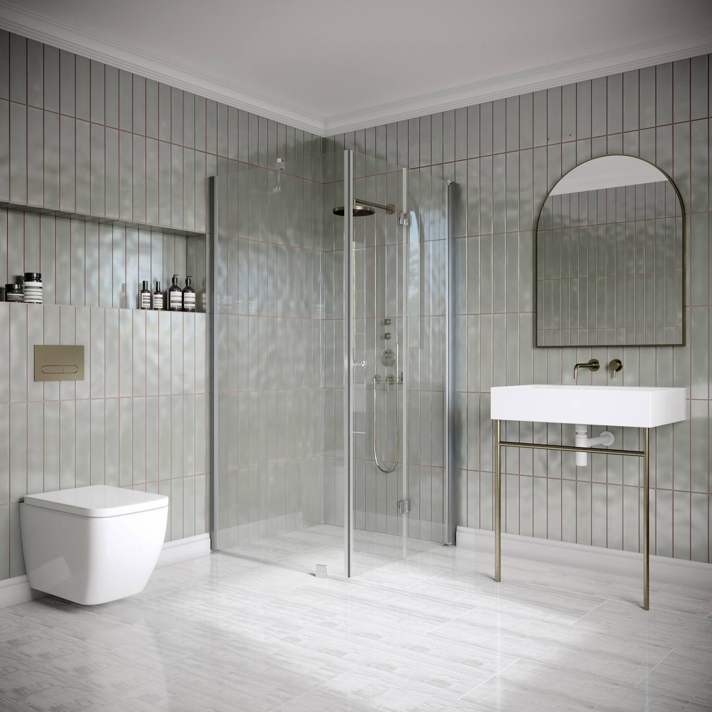 Suihkunurkka Classic 147 kiinteä+taittuva 699x895x1900mm harmaa/kirkas