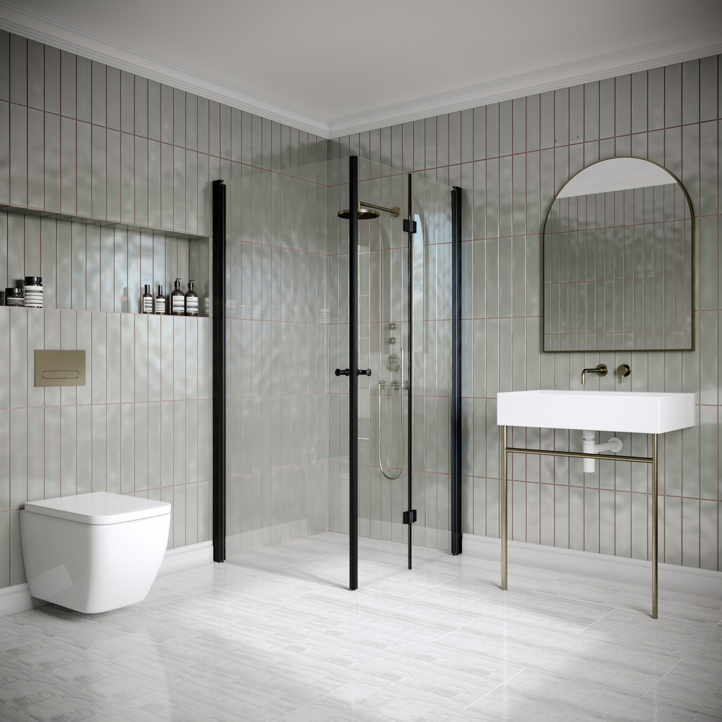 Suihkunurkka Classic 149 kääntyvä+taittuva 695x905x1900mm musta/kirkas