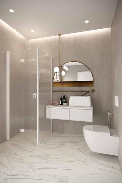 Suihkunurkka Forma 369 kiinteä+kääntyvä 702x707x2025mm valkoinen/reeded