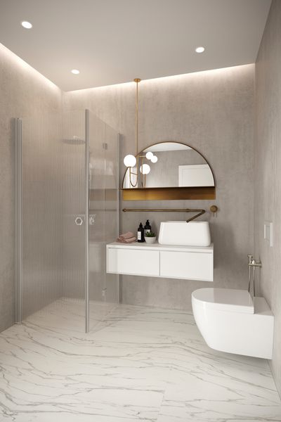 Suihkunurkka Forma 373 kääntyvä+taittuva 707x807x2025mm harmaa/reeded