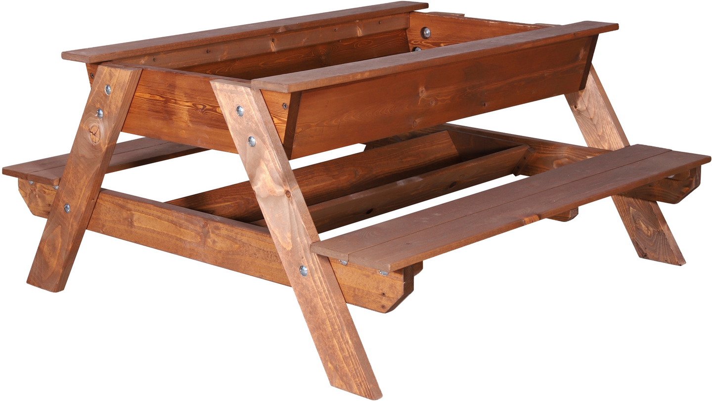 Lasten Piknik-kalusteryhmä ruskea