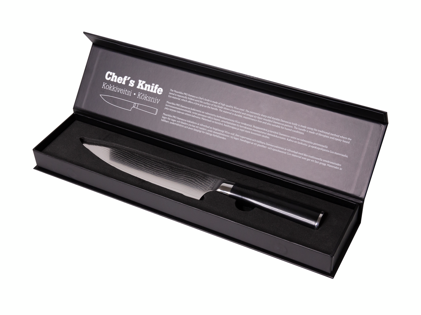 Kokkiveitsi Muurikka Pro Damascus