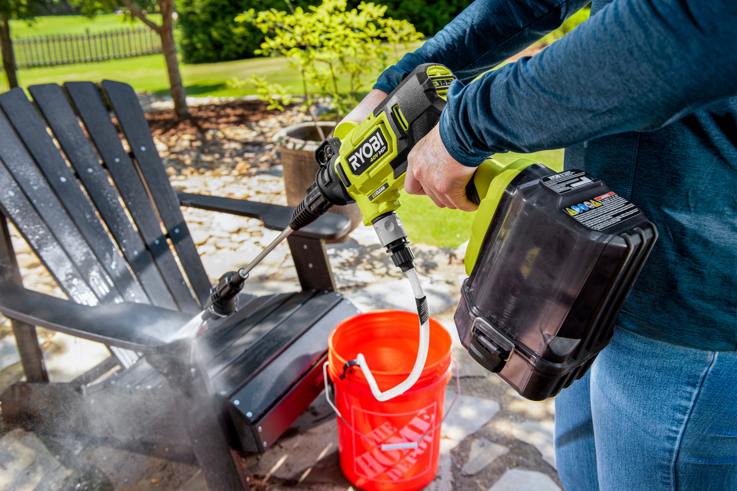 Akkupainepesuri Ryobi RY36PWX41A-0 36V runkoversio