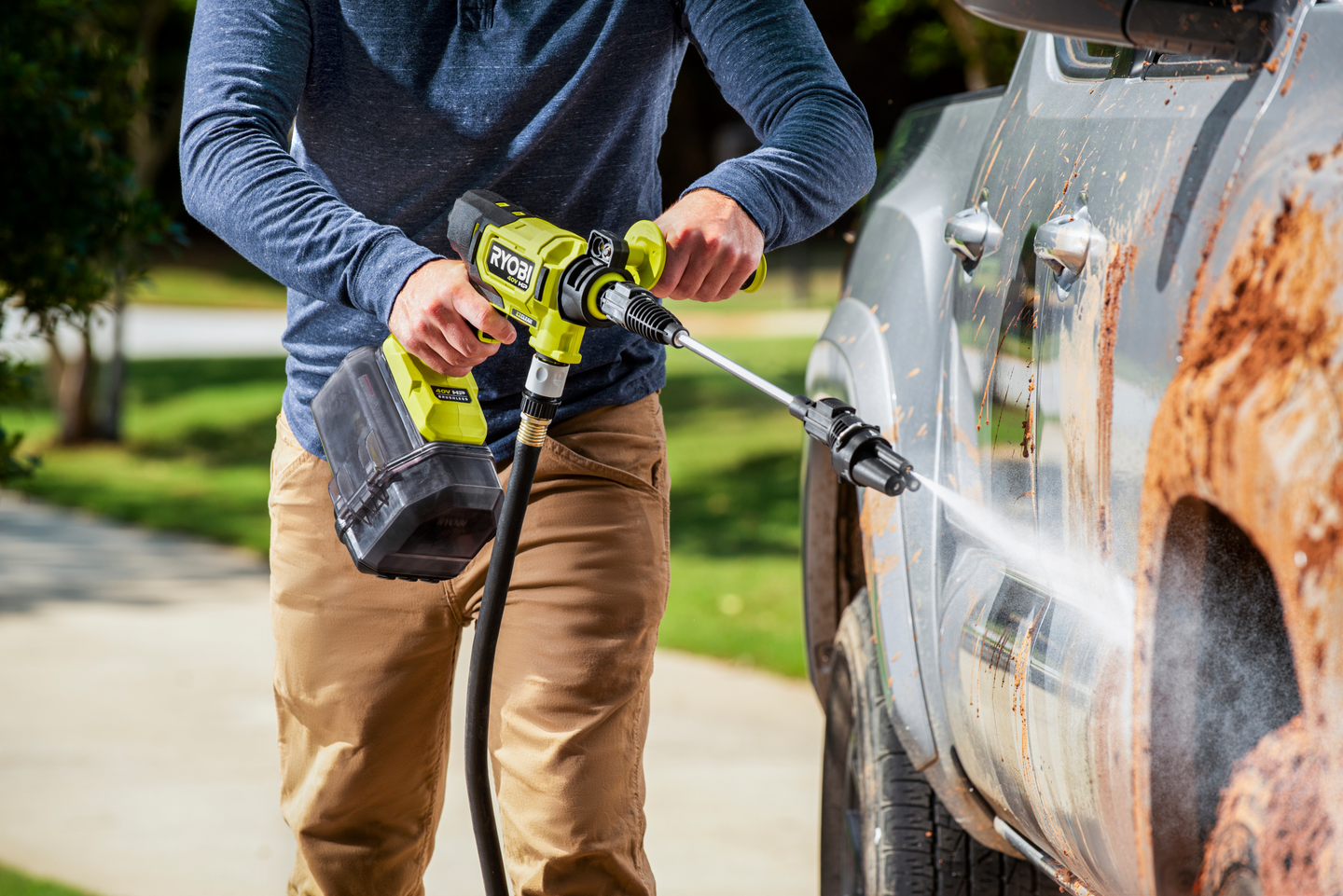 Akkupainepesuri Ryobi RY36PWX41A-0 36V runkoversio