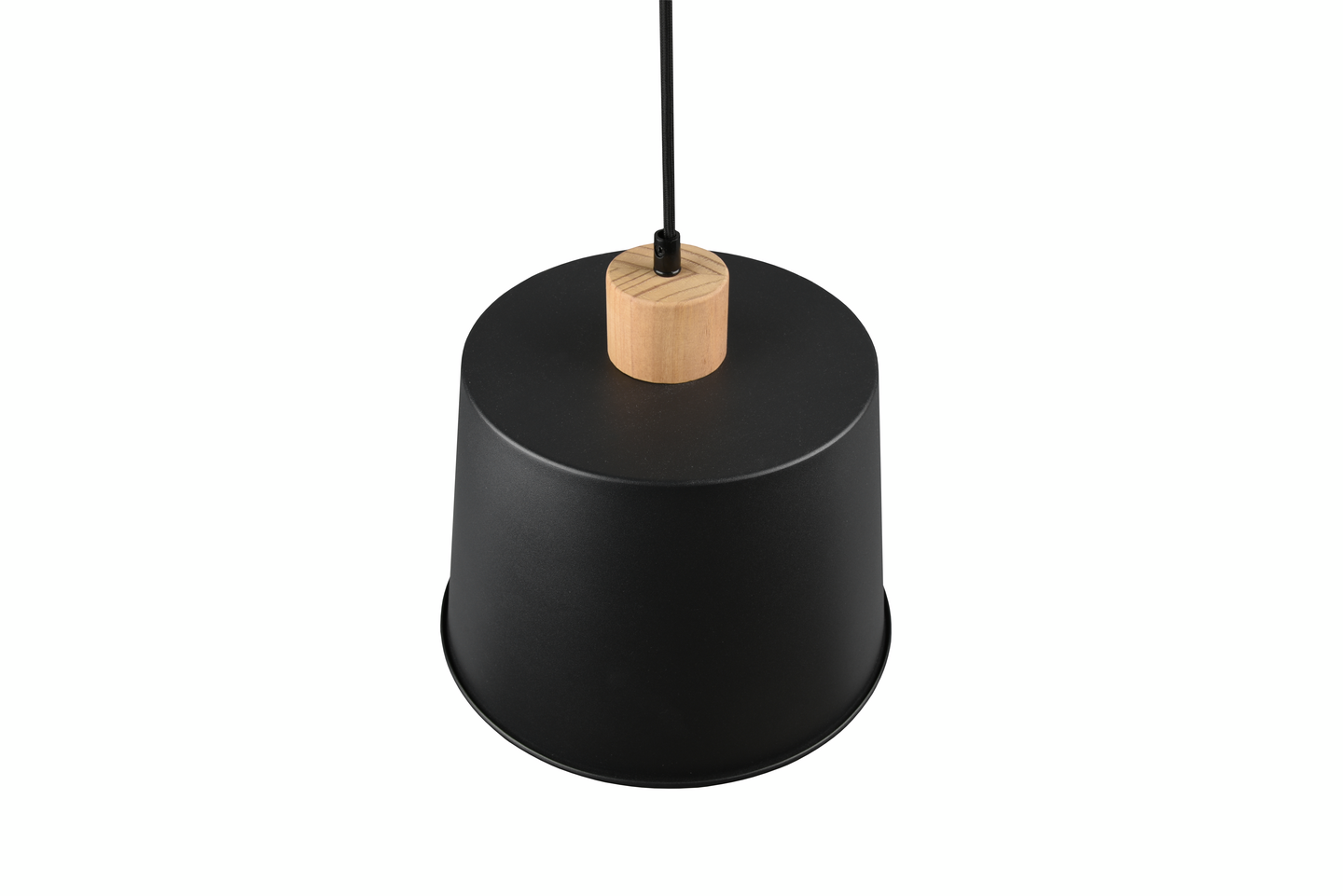 Riippuvalaisin TRIO Harris E27 1-osainen mattamusta/kulta