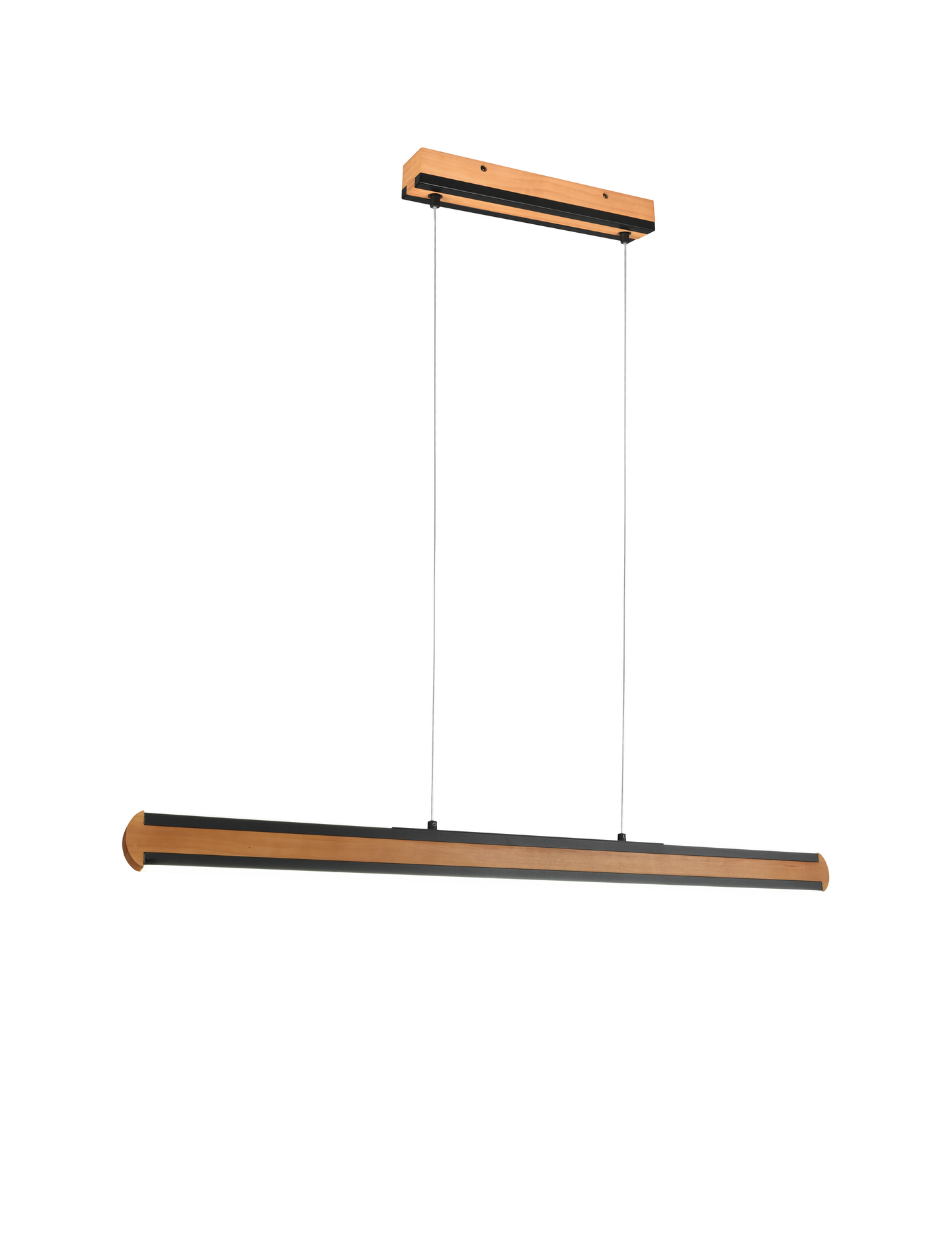 Riippuvalaisin TRIO Deacon led 3200lm mattamusta/puu