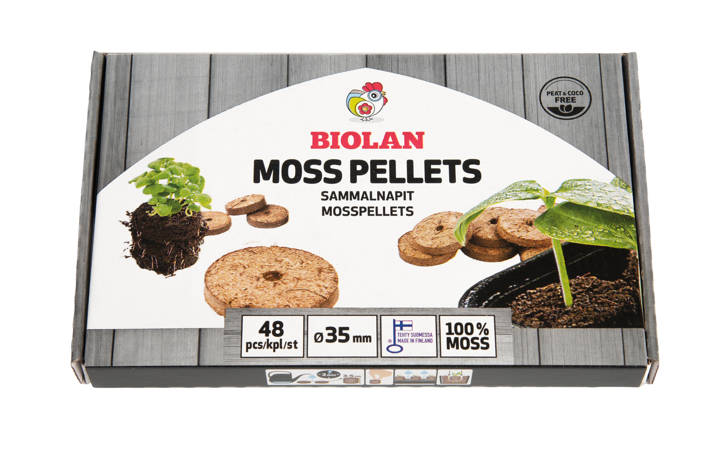 Sammalnappi Biolan 48kpl