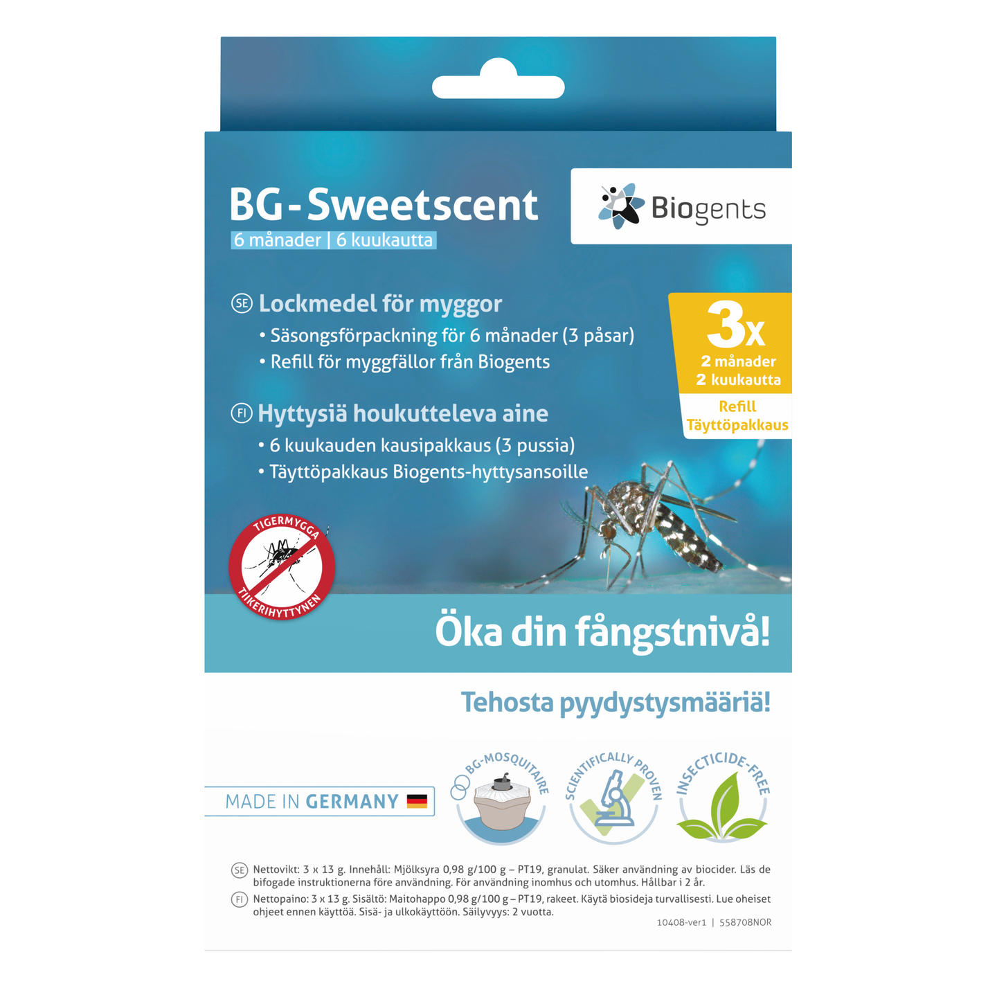 Tuoksutehoste Biogents 3kpl