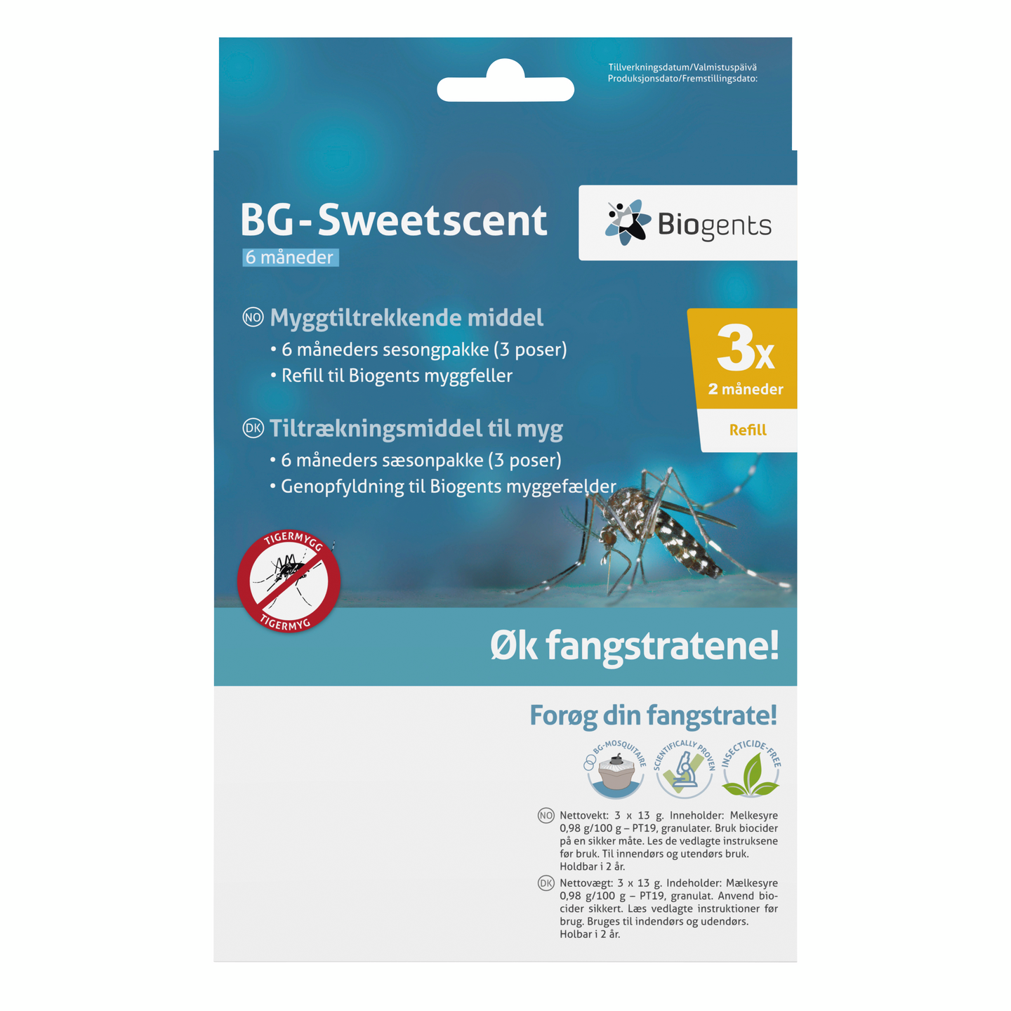 Tuoksutehoste Biogents 3kpl