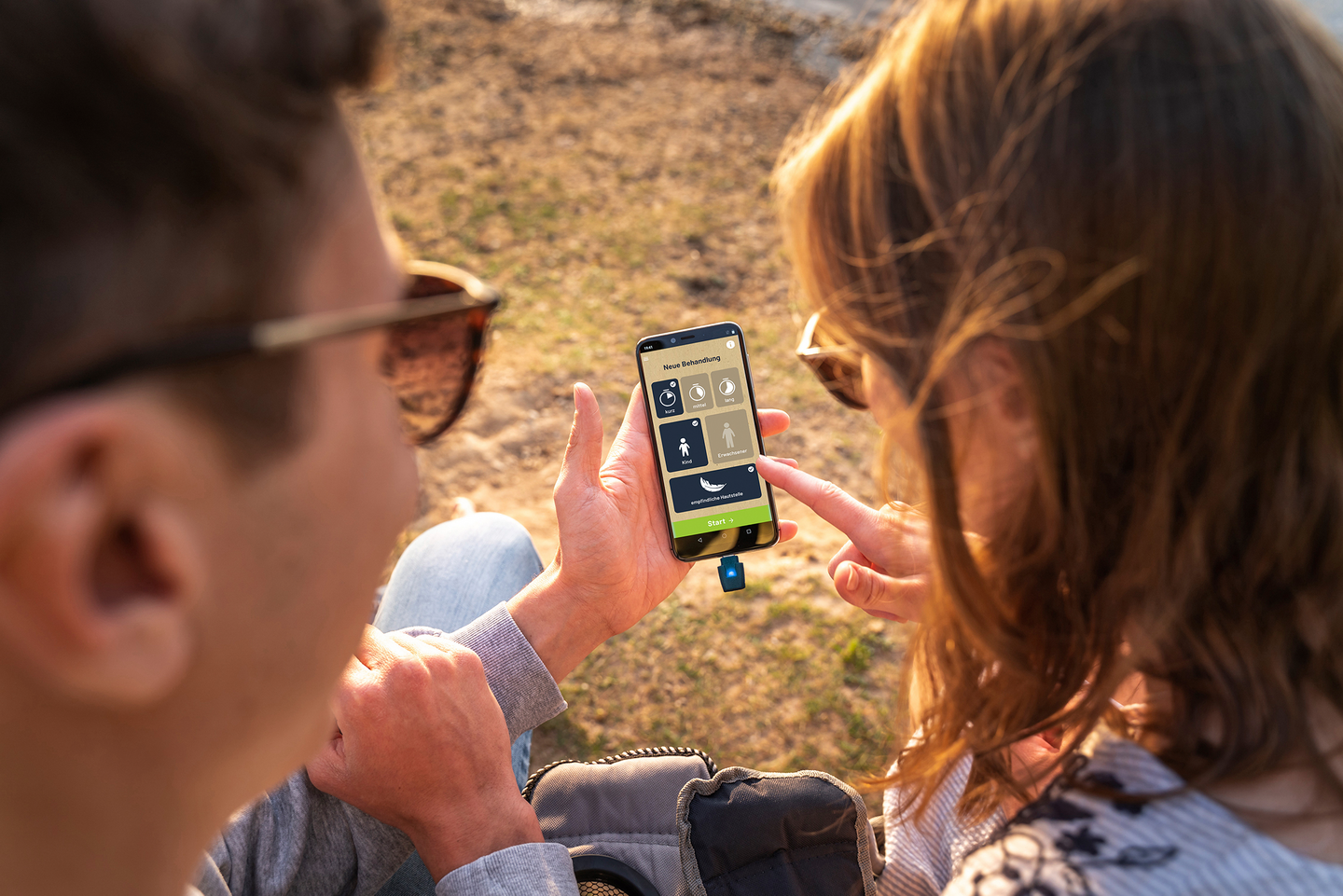 Hyönteispiston hoitolaite HEAT_IT Android