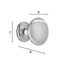 Nuppivedin Beslagsboden BN431 24mm harjattu nikkeli