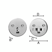 Wc-vääntönuppi Beslagsboden B881B musta