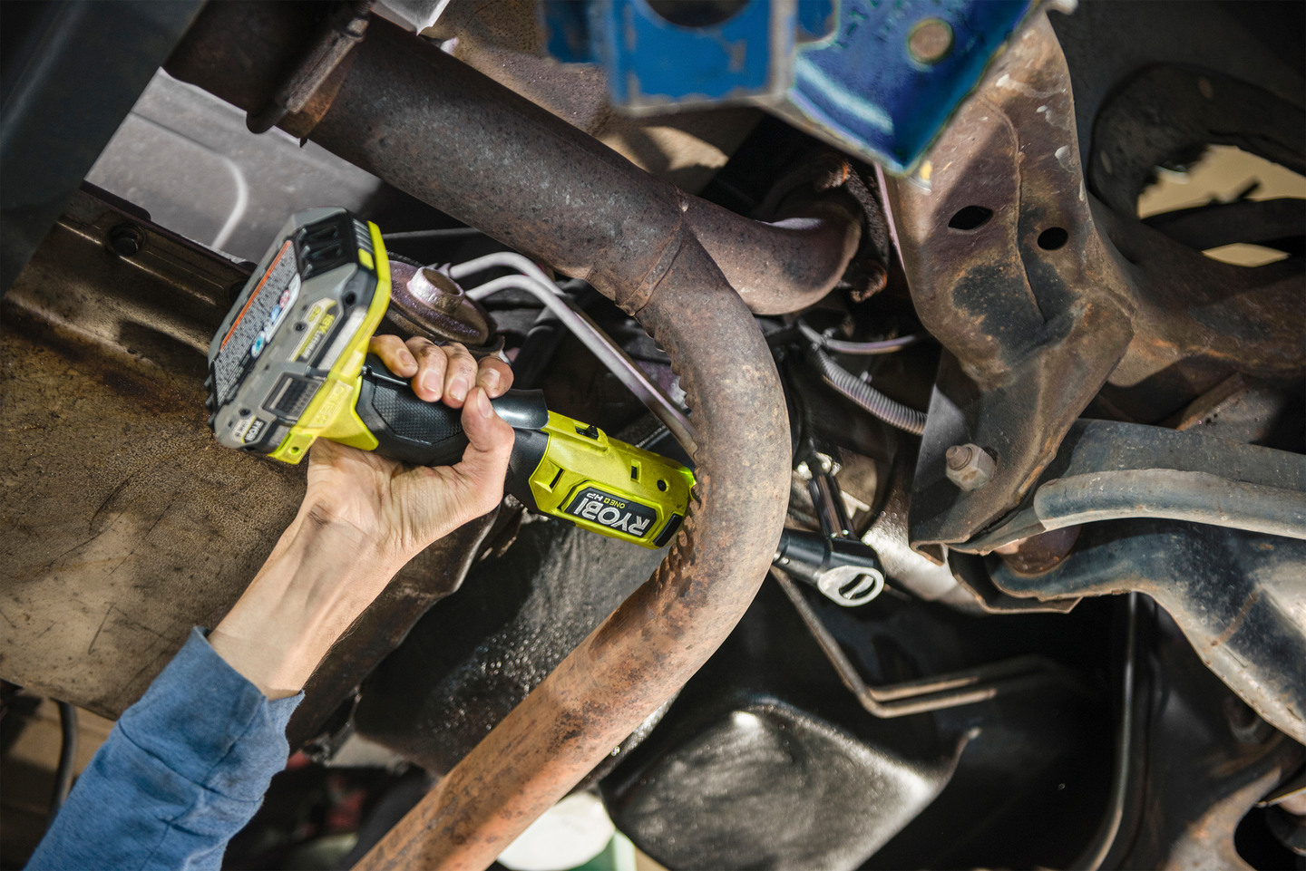 Akkuräikkäväännin Ryobi RRW1838X-0 3/8in kara 18V ONE+ HP hiiliharjaton