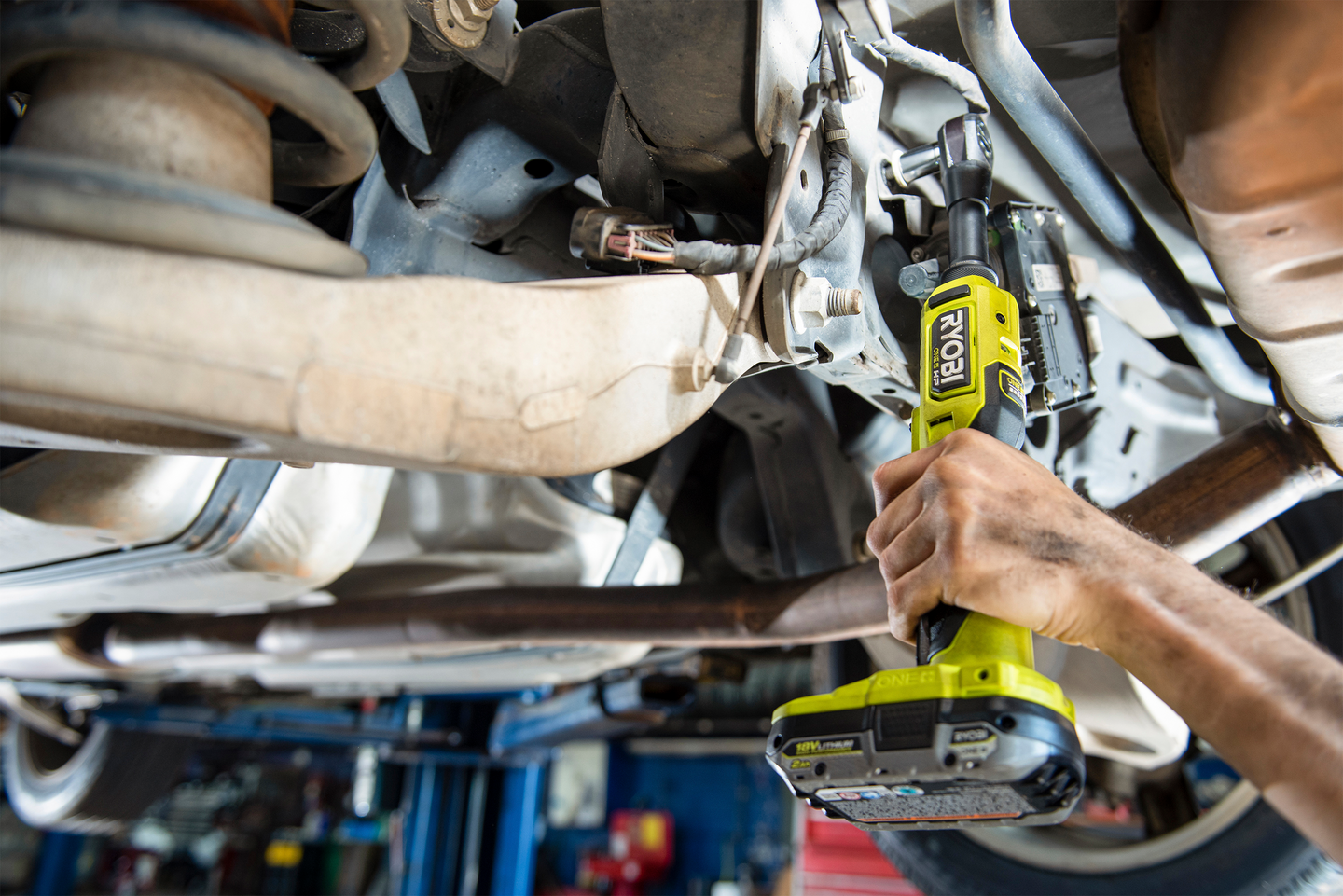 Akkuräikkäväännin Ryobi RRW1838X-0 3/8in kara 18V ONE+ HP hiiliharjaton