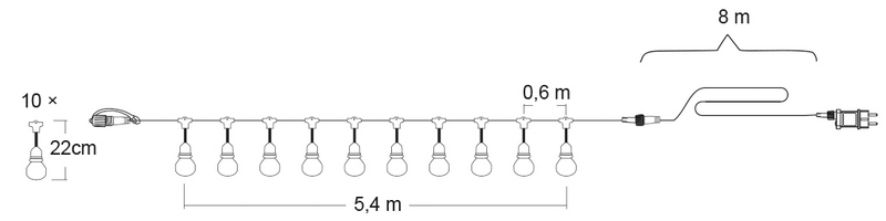 Perusvalosarja Cello Glow jatkettava 10 kpl