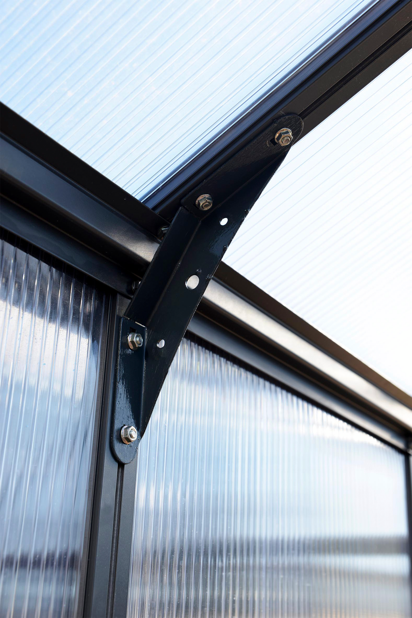 Kasvihuone Palram glory 8,89m2 8x12 harmaa