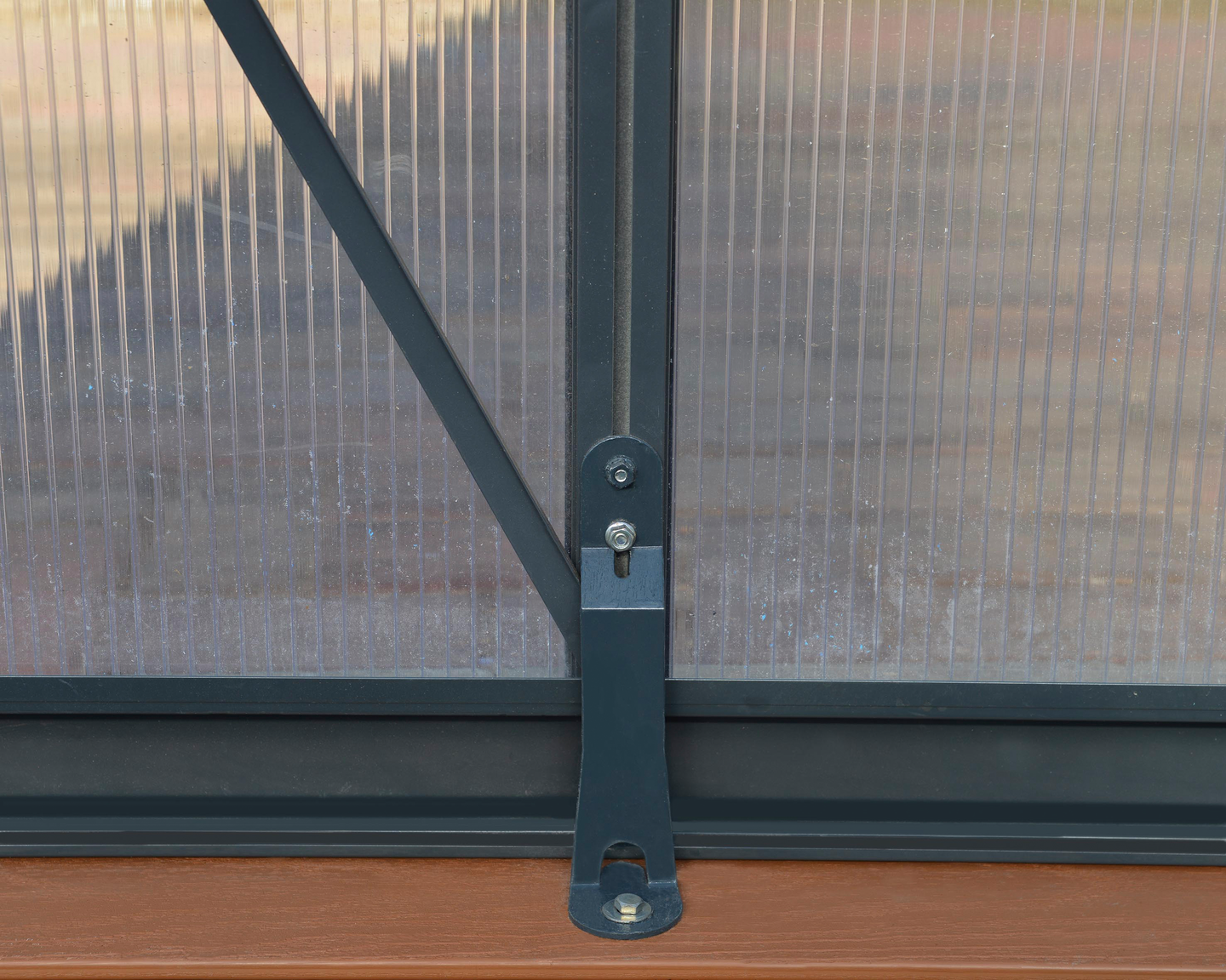 Kasvihuone Palram glory 8,89m2 8x12 harmaa