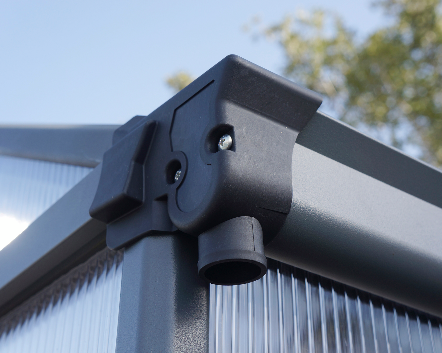 Kasvihuone Palram glory 11,8m2 8x16 harmaa