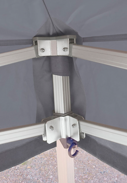 Työmaateltta Nopsa Extreme 4x4m harmaa