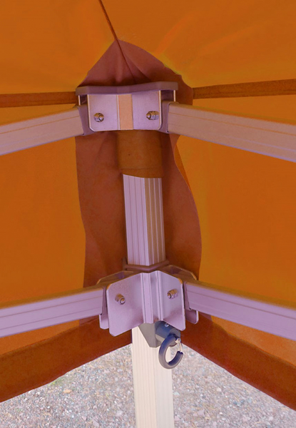 Työmaateltta Nopsa Extreme 4x4m oranssi