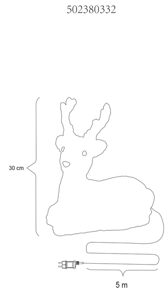 Makaava poro Cello 30cm IP44