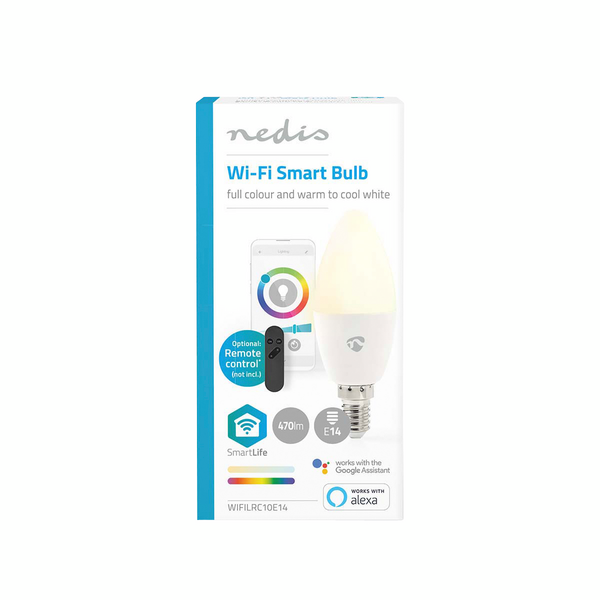 Led-lamppu Nedis Smartlife Wifi kynttilä 2700-6500K+RGB 470lm E14