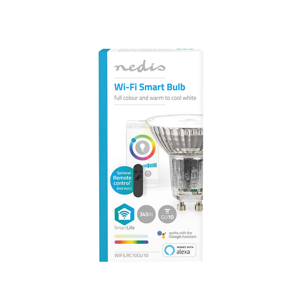 Led-lamppu Nedis Smartlife Wifi 2700-6500K+RGB 345lm GU10