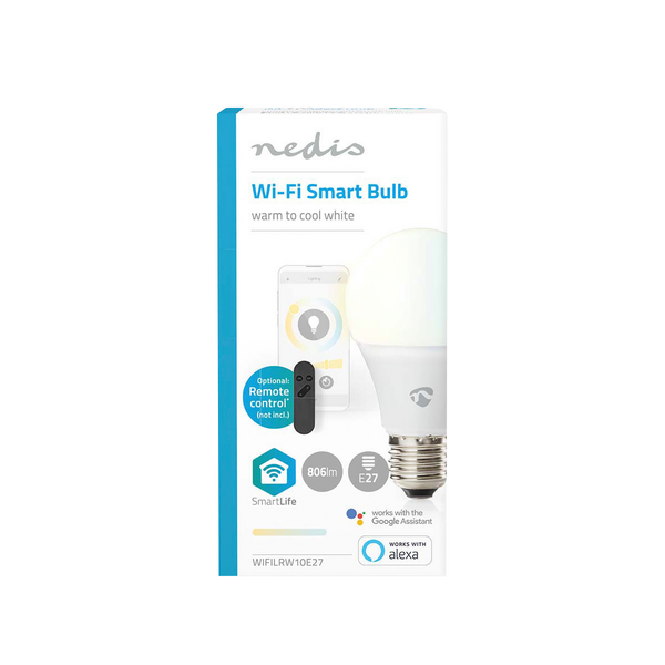 Led-lamppu Nedis Smartlife Wifi 2700-6500K 806lm A60 E27