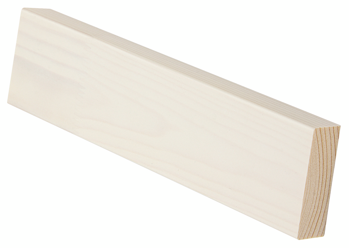 Sisustusrima Cello 20x56x2680 päätypontattu mänty valkovaha