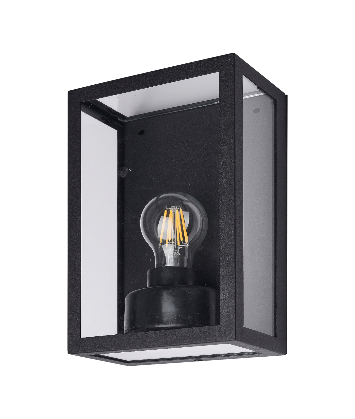 Seinävalaisin Eurolamp E27 vintage musta IP44