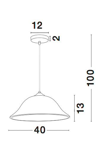 Riippuvalaisin Nova Luce Vinca 400mm