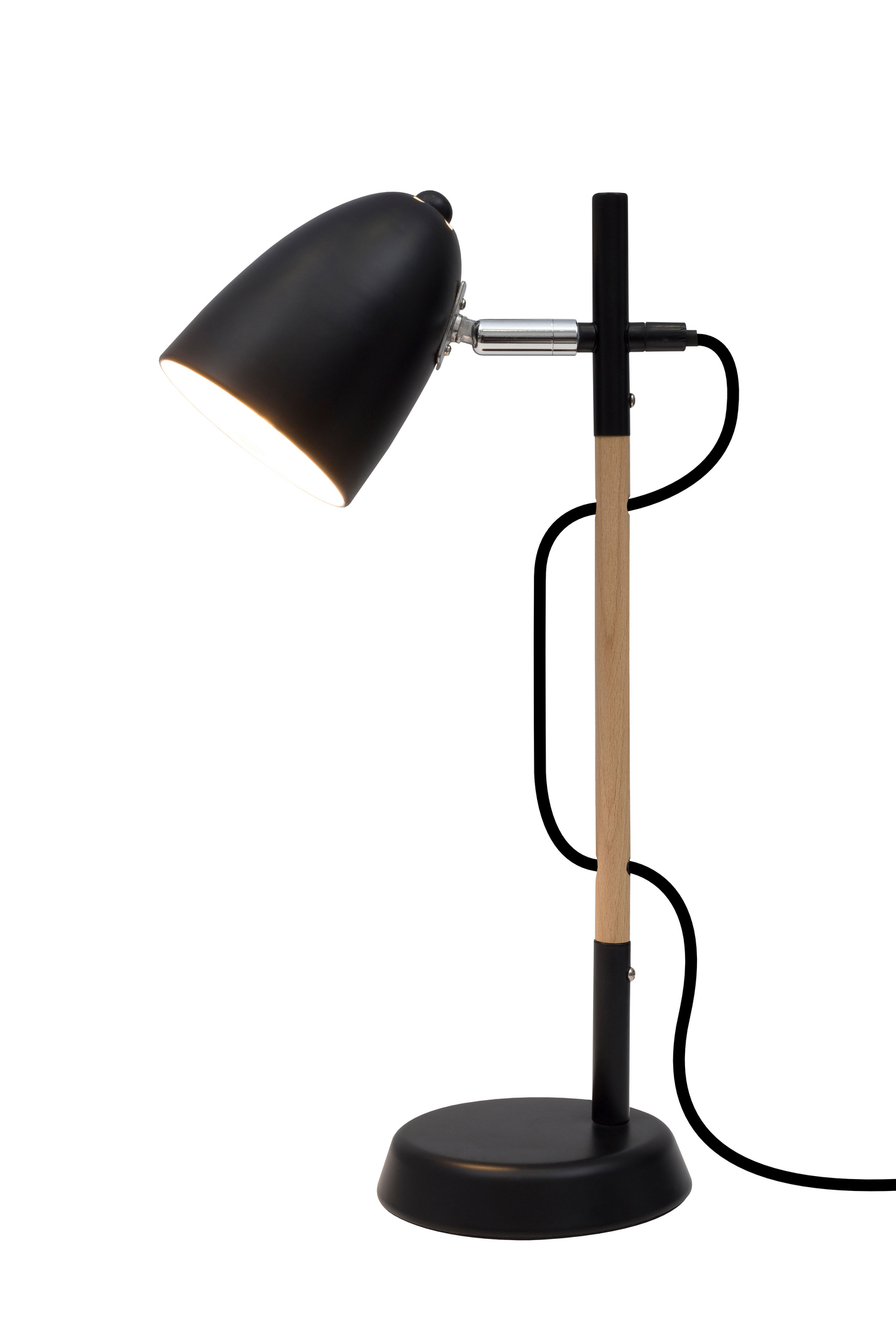 Pöytävalaisin Nova Luce Alina musta E27