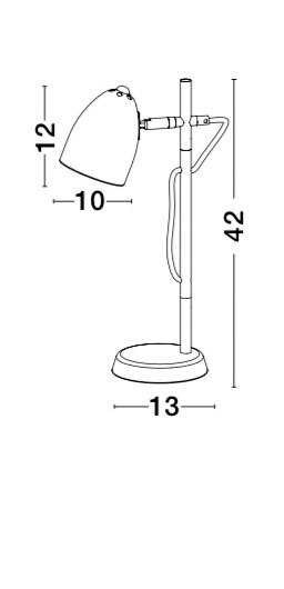 Pöytävalaisin Nova Luce Alina musta E27
