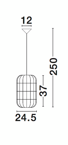 Riippuvalaisin Nova Luce Aurora 245mm