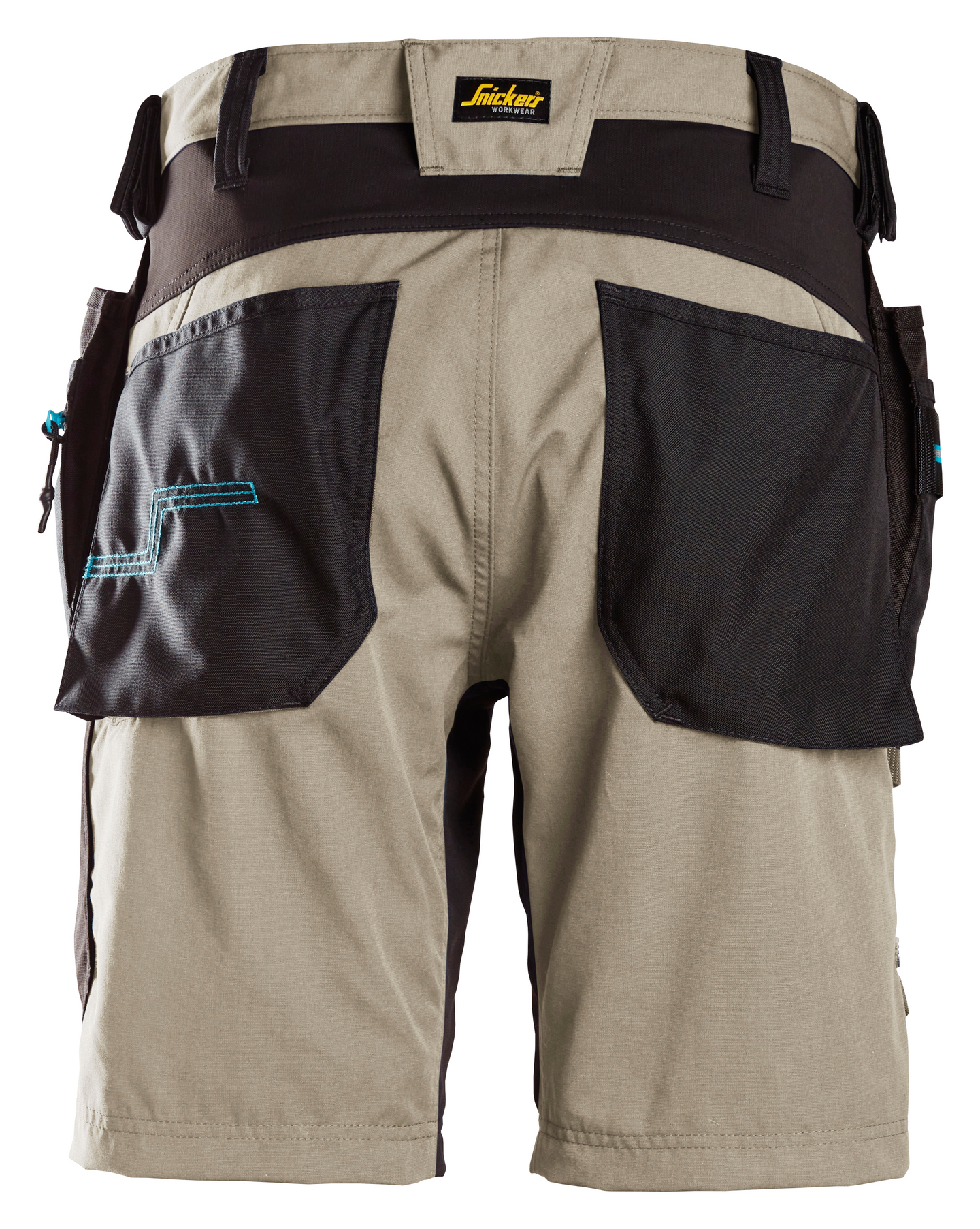 Shortsit Snickers 6110-2004 LiteWork+ 37.5® riipputaskut khaki/musta